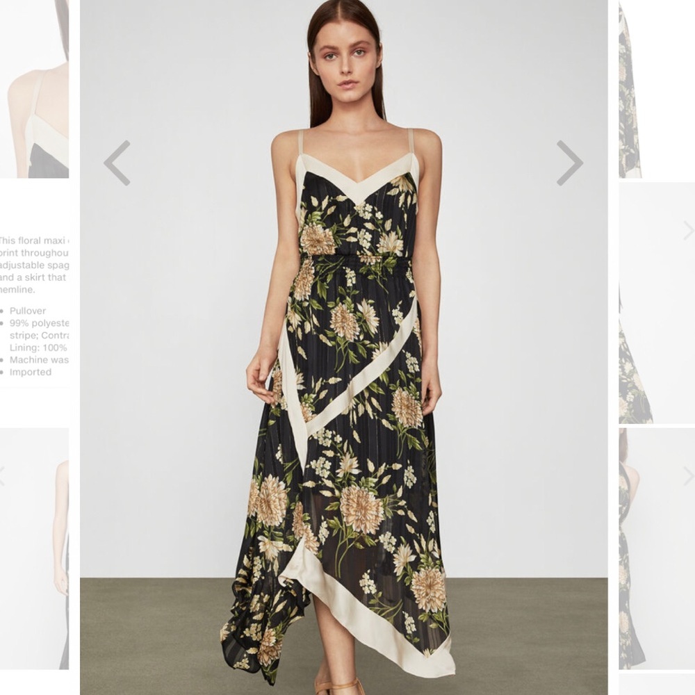 BCBGMaxAzria Garden Floral Handkerchief Dress